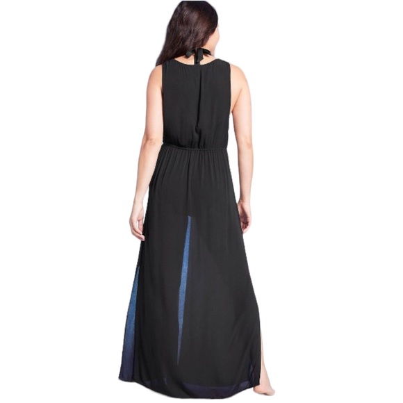 Women's Sleeveless Cover Up Maxi Duster - Kona Sol Black L/XL 12-16 - Picture 4 of 7